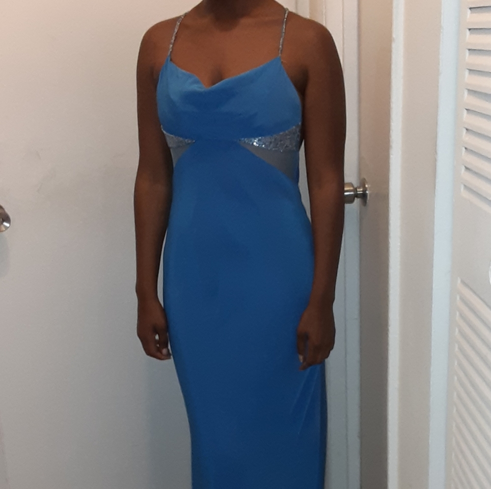 Cache blue prom dress